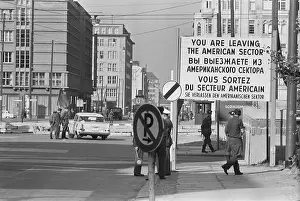 Lcgr1512 Prints: Border checkpoint in West Berlin