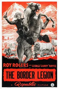 Horseback Prints: THE BORDER LEGION, US poster, Roy Rogers, 1940