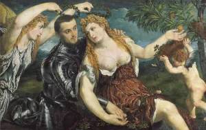 Treviso Prints: BORDONE, Paris (1500-1571). Venus and Mars
