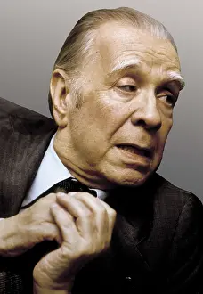 Borges Prints: BORGES, Jorge Luis (1899-1986). AISA/Everett Collection**US SALES ONLY**