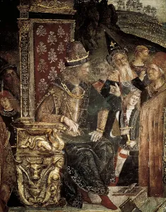 BORGIACesare (1475-1507). Italian military man and politicianson of Pope Alexander VI. Rooms of the Borgia family. Renaissance art. Fresco. VATICAN CITY. Vatican Palaces
