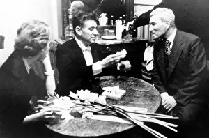 Boris Prints: Boris Pasternak with Felicia and Leonard Bernstein