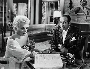 Plaid Suit Prints: BORN YESTERDAY, Judy Holliday, Broderick Crawford, 1950