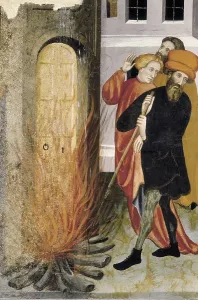 Osona Prints: BORRASSALlus (1360-1425). Altarpiece of San Andrs (Saint Andrew) of Gurb