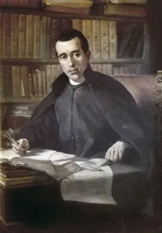 Insidesportrait Prints: BORRELL, Pedro (1835-1910). Portrait of Jaume Balmes