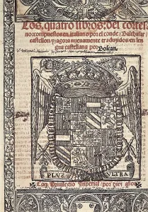 Xylographies Prints: BOSCAN Y ALMOGAVER, Juan (1495-1542); CASTIGLIONE