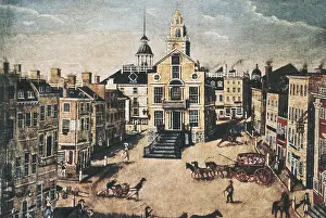 Carts Prints: Boston. The city at the end of the English colonial period (c)