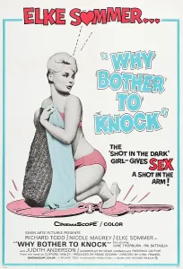 Sommer Prints: WHY BOTHER TO KNOCK, (aka DON'T BOTHER TO KNOCK), US poster, Elke Sommer, 1961