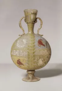 Quattrocento Prints: Bottle decorated with enamel. Spanish school