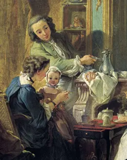 Rococo Prints: BOUCHER, Franois (1703-1770). The Afternoon Meal