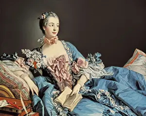 Boucher Prints: BOUCHER, Franois (1703-1770). Madame de Pompadour