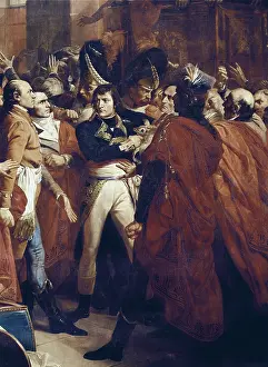 Corset Prints: BOUCHOT, Franois (1800-1848). Bonaparte and the Council of Five Hundred at St