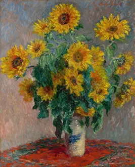 Bouquet Prints: Bouquet of Sunflowers, by Claude Monet