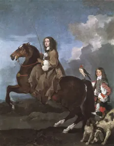 BOURDON, Sbastien (1616-1671). Christina of Sweden on Horseback. 1653. Baroque art. Oil on canvas. SPAIN. Madrid. Prado Museum. AISA/Everett Collection**US SALES ONLY**