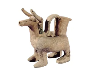 Emilia Romagna Prints: Bovine head-shaped askos (8th c)