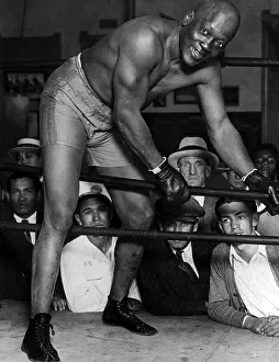 Boxing Ring Prints: Boxer Jack Johnson, ca. 1910s. Courtesy: CSU Archives/Everett Collection