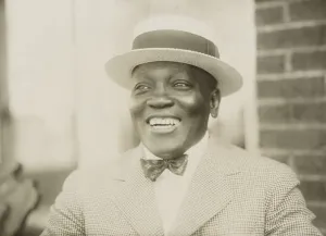 Heavyweights Prints: Boxer John Johnson, smiling broadly