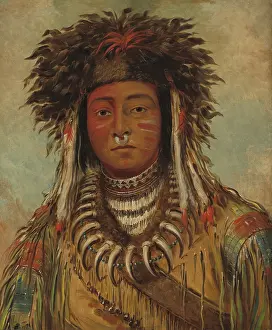 Visual Art Prints: BOY CHIEF, OJIBWA, by George Catlin