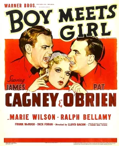 Wilson Prints: BOY MEETS GIRL, from left: James Cagney, Marie Wilson, Pat O'Brien, 1938