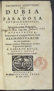 Englishwoman Prints: BOYLE, Robert (1627-1691). Frontispiece from Robert Boyle's work 'Dubia et Paradoxa'
