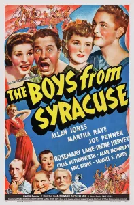Allan Prints: THE BOYS FROM SYRACUSE, US poster art