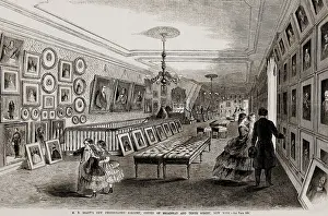 Studios Prints: Bradys New Photographic Gallery, on the corner of Broadway and Tenth Street, NYC, in 1861