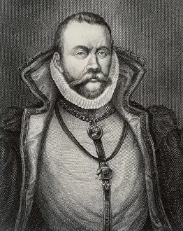 Brahe Prints: BRAHE, Tycho (1546-1601). Etching. AISA/Everett Collection**US SALES ONLY**