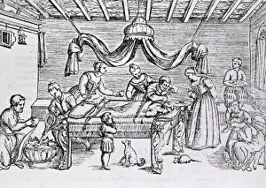 Patients Prints: Brain surgery in the 16th century