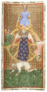 Wheel Prints: Brambilla Tarot. The Wheel of Fortune