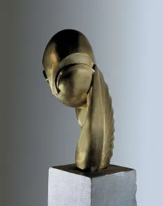 BRANCUSI, Constantin (1876-1957). Mademoiselle Pogany III. 1933. Sculpture on bronze. FRANCE. Paris