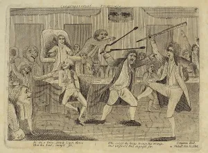 Representatives Prints: Brawl on the floor of the US House of Representatives