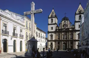 Salvador Prints: BRAZIL. Salvador. Church of Sao Francisco