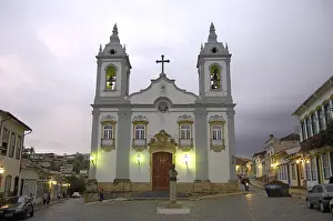 Brasil Prints: BRAZIL. San Joao del Rey. Iglesia del Rosario