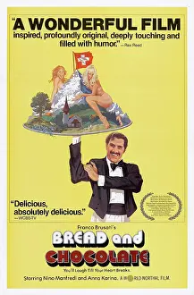 2014 Prints: BREAD AND CHOCOLATE, (aka PANE E CIOCCOLATA), US poster art, Nino Manfredi, 1974