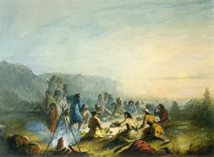 Sharing Prints: Breafast at sunrise, by Alfred Jacob Miller