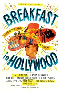 Piano Prints: BREAKFAST IN HOLLYWOOD, US poster, Tom Breneman, 1946