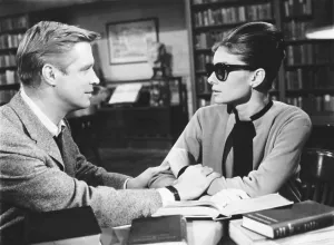 Films By Blake Edwards Prints: BREAKFAST AT TIFFANY'S, from left: George Peppard, Audrey Hepburn, 1961