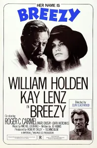 Eastwood Prints: BREEZY, US poster, top from left: William Holden, Kay Kenz, Clint Eastwood (bottom), 1973