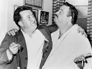 Images Dated 6th March 2008: Brendan Behan (1923-1964), Irish author with actor Jackie Gleason (1916-1987)
