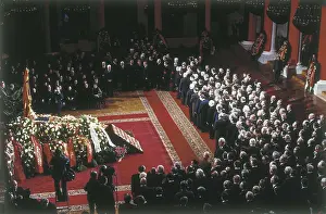 Moskva Prints: BREZHNEV, Leonid (1906-1982). Burial of Leonid Brezhnev in Moscow on the 12th November 1982