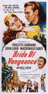 B Movie Prints: BRIDE OF VENGEANCE, US poster, top from left: Paulette Goddard