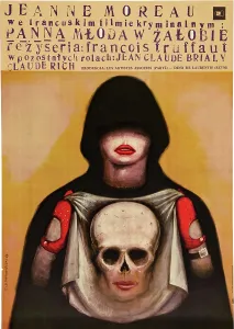 Films By Francois Truffaut Prints: THE BRIDE WORE BLACK, Polish poster art, 1968