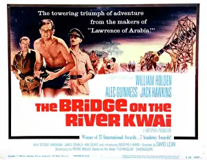 Swim Trunks Prints: THE BRIDGE ON THE RIVER KWAI, Jack Hawkins, William Holden, Alec Guinness, 1957