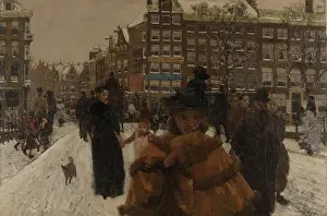 Dogs Prints: Bridge over the Singel at the Paleisstraat