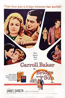 Images Dated 9th June 2015: BRIDGE TO THE SUN, US poster art, top from left: Carroll Baker, James Shigeta, 1961