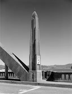 Art Deco Prints: Bridges, detail of the Siuslaw River Bridge