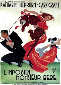 BRINGING UP BABY, (aka L'IMPOSSIBLE MONSIEUR BEBE), Cary Grant, Katharine Hepburn, 1938