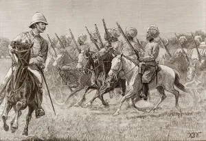 Colonies Prints: British empire (19th c.). The new regiments of Burma