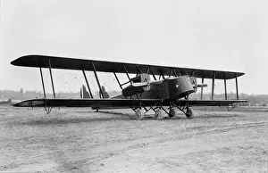 Propeller Prints: British Handley Page transport bi-plane refitted for U.S. Air Mail Service in 1921