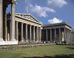 Greater London Prints: British Museum facade, building built between 1823 and 1852